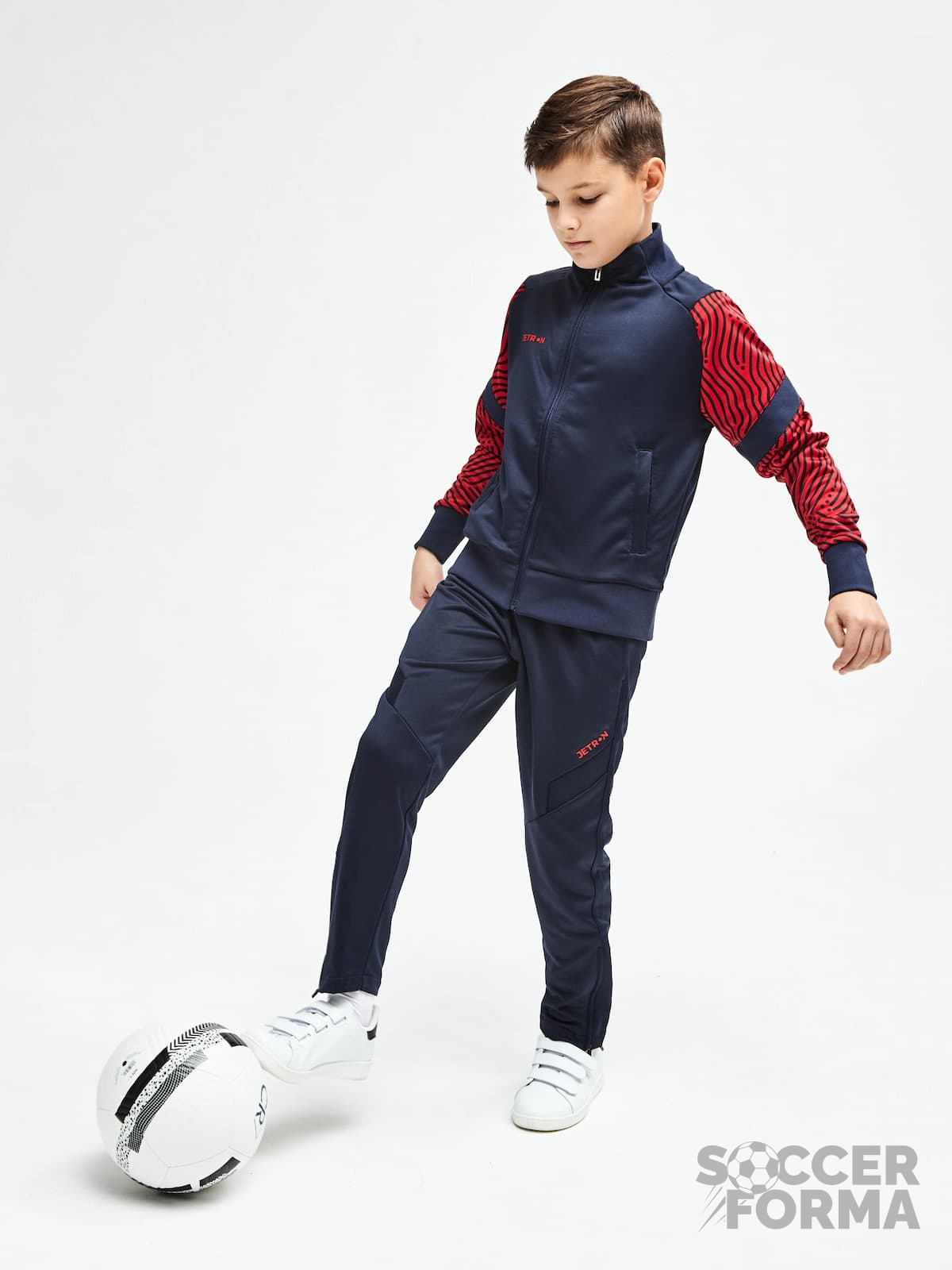Детский тренировочный костюм Jetron Fast синий - вид 1