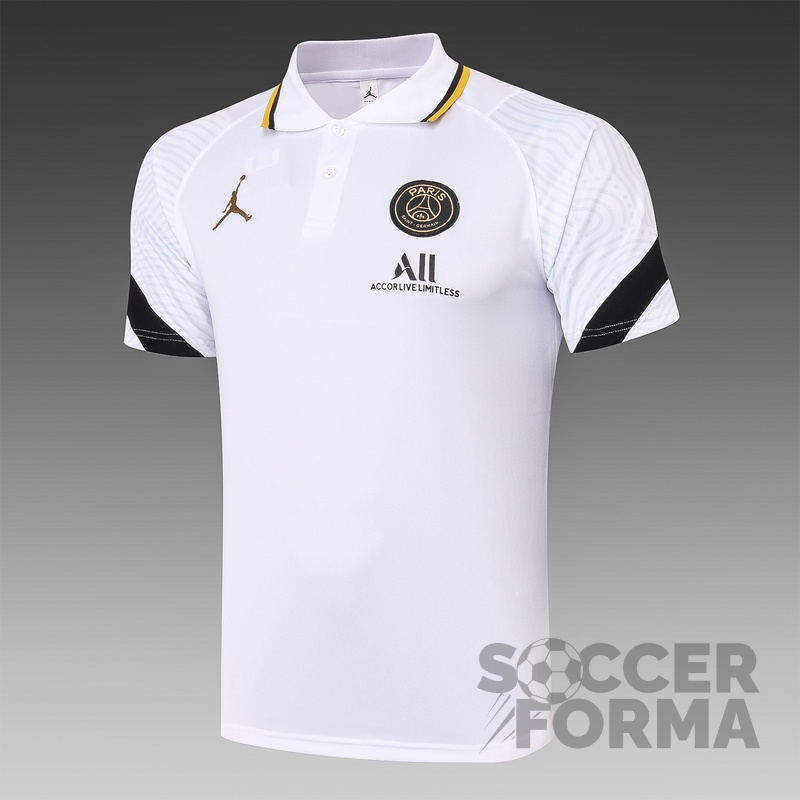 Белая футболка поло ПСЖ 2021-2022 - вид 1