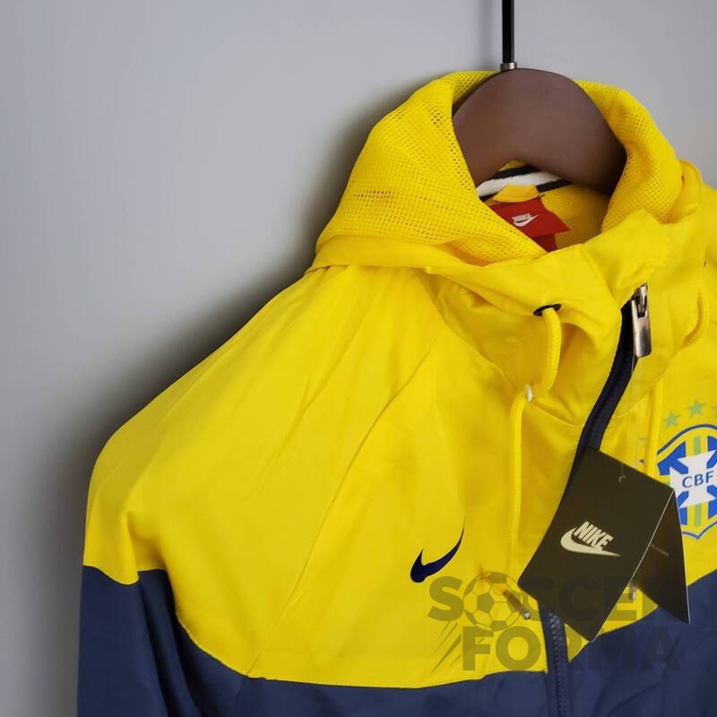 Ветровка сборной Бразилии 2021-2022 желто-серая
