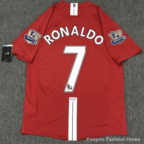 Ретро футболка Роналдо 7 Манчестер Юнайтед 2007/08